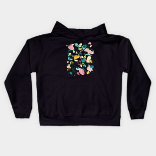 Pocket- collage geometric pop Kids Hoodie